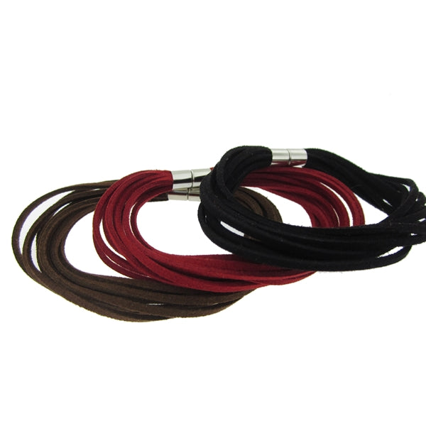 Be Hip Hip Suede Bracelet with Personalized Sterling Silver Charms