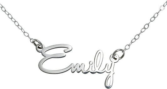 Script Name Necklace Personalized Sterling Silver Custom Name Necklace