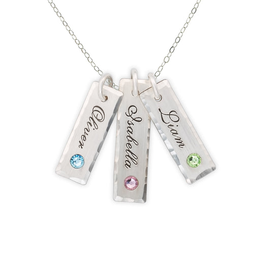 Unity in Three (Setting) Personalized Charm Necklace