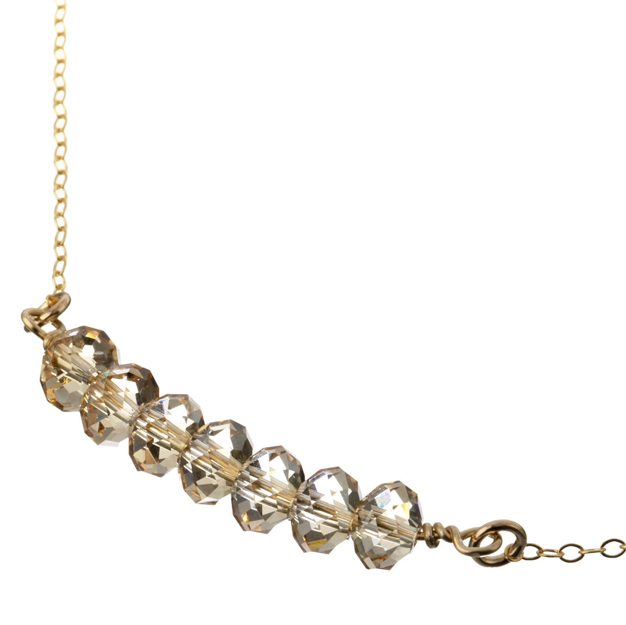 Dainty 14k Gold Filled Swarovski Crystal Necklace