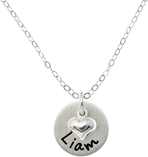 Flat Lucky One Personalized Sterling Silver Name Necklace