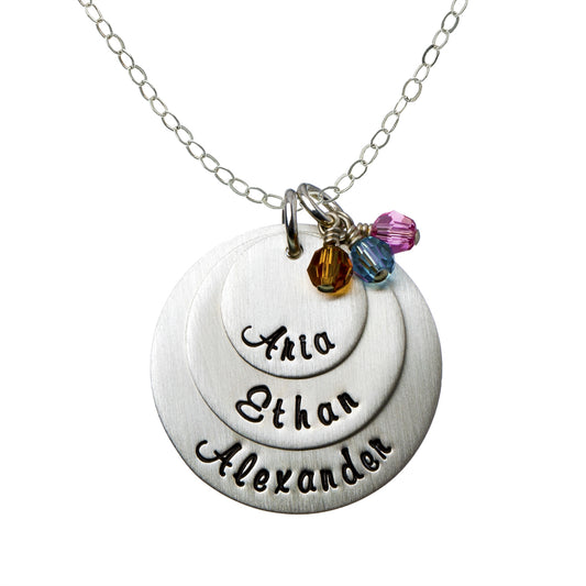 My Three Joys Personalized Sterling Silver Necklace