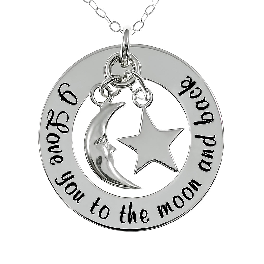 Guess How Much I Love You Sterling Silver Necklace