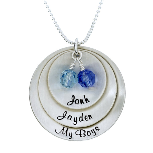 All My Munchkins Personalized Birthstone Necklace