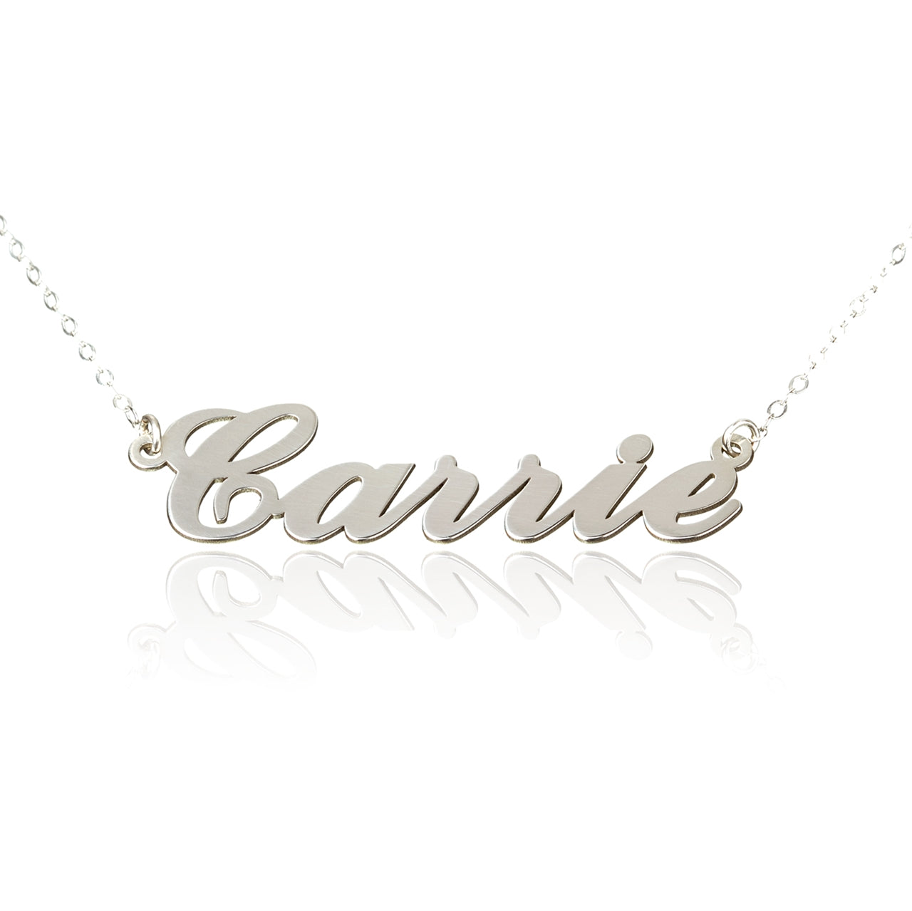 Name Plate Personalized Sterling Silver Necklace